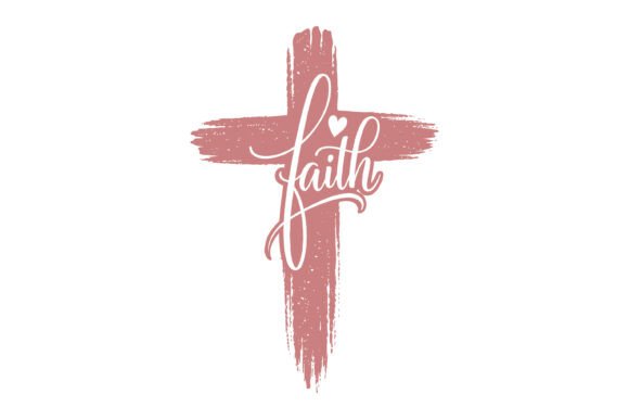 Faith Cross SVG Design for T-Shirt Designs