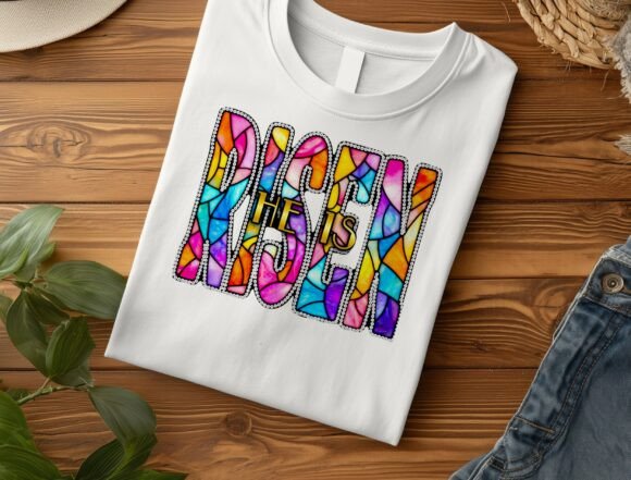Floral Spring Easter He is Risen PNG for T-Shirt Designs