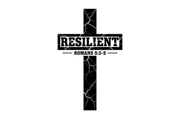 Resilient Cross Bible Verse Design