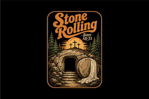 Stone Rolling Empty Tomb Design