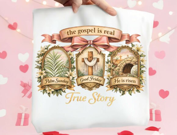 The Gospel is Real PNG for T-Shirt Designs
