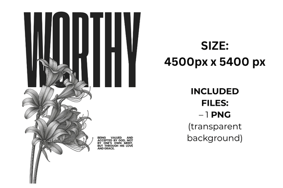 Worthy Definition Minimalist Style T-Shirt Designs